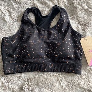 Metallic Speckled Sports Bra